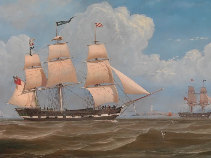 1803-William Clark - La nave mercantile inglese Malabar - Yale Center for British Art